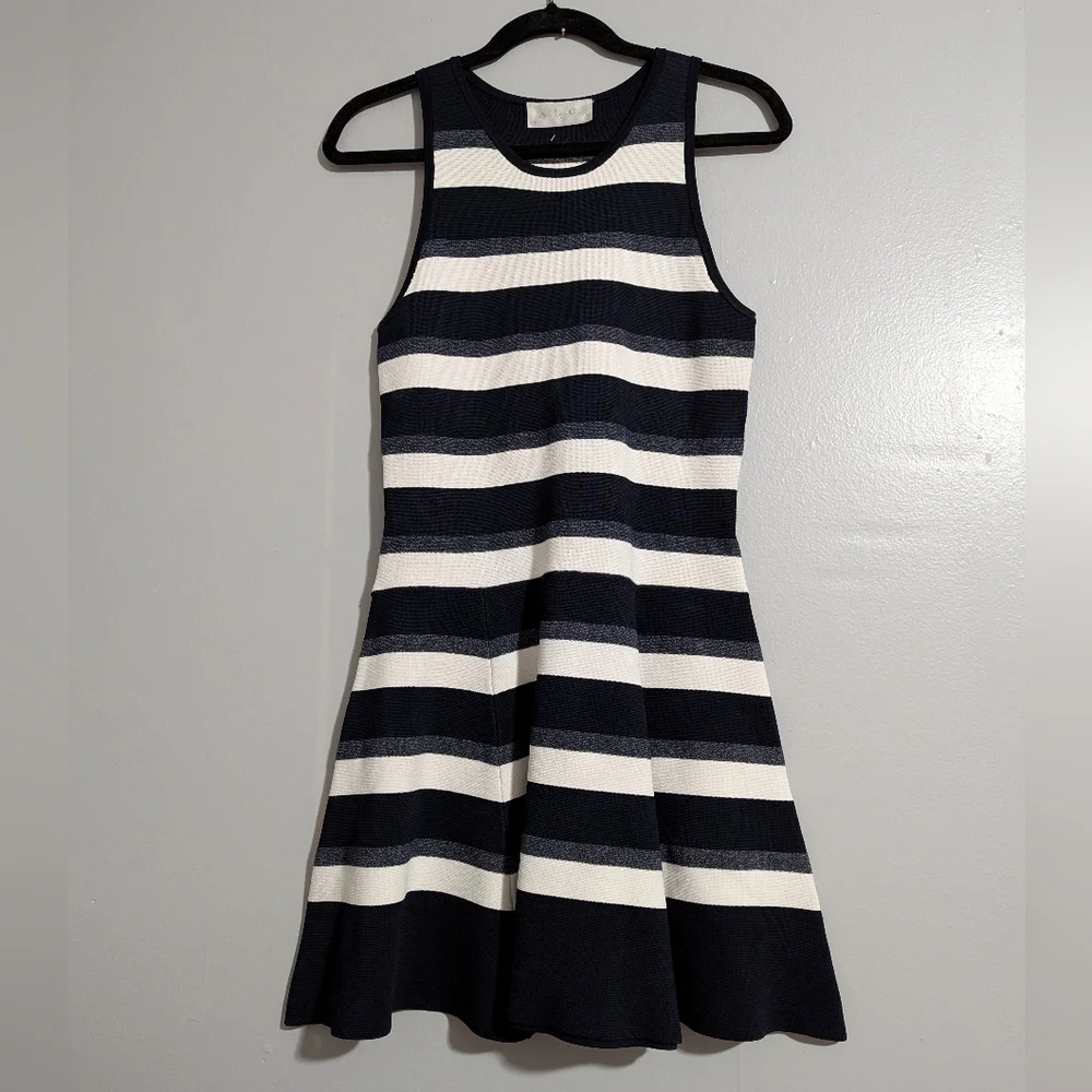 A.L.C. Huntington Striped Dress Navy & White Women's S Sailor Preppy